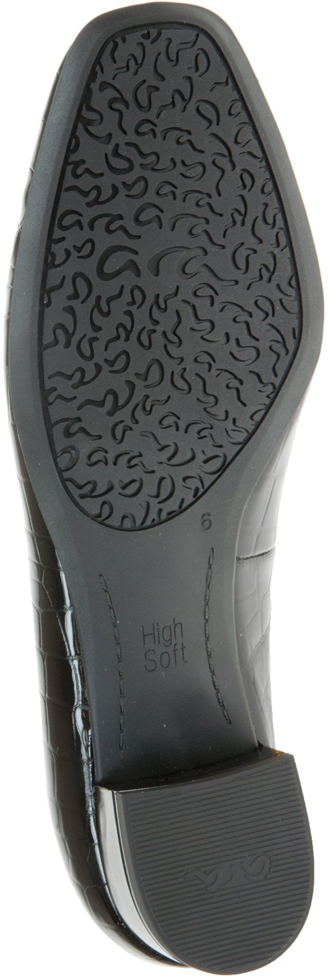 Black Croc Patent Pump 12-11838-26