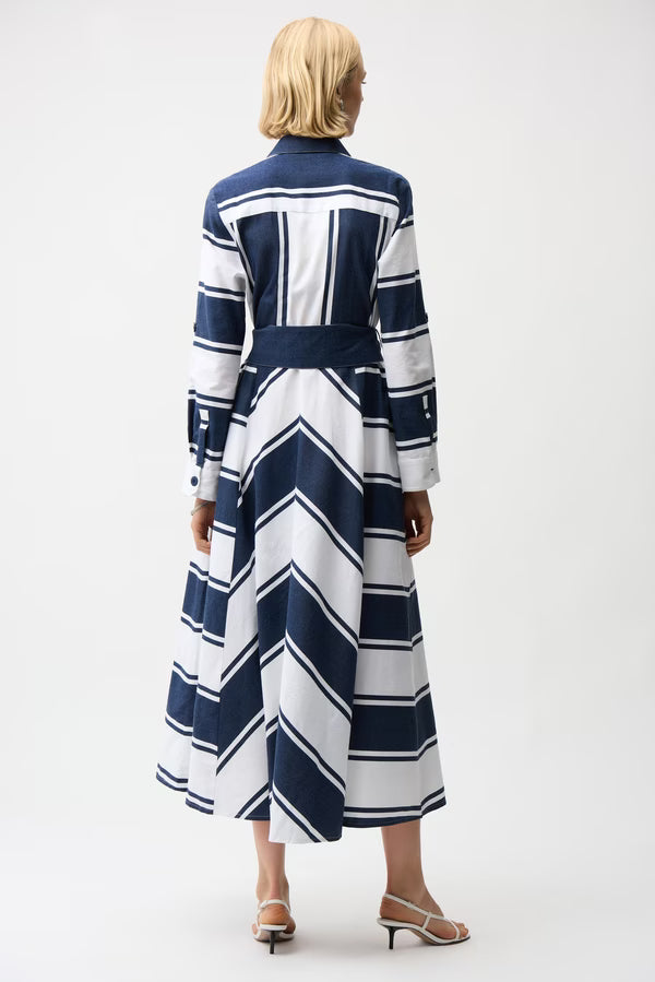 Casual Striped Maxi Dress Style 261936T