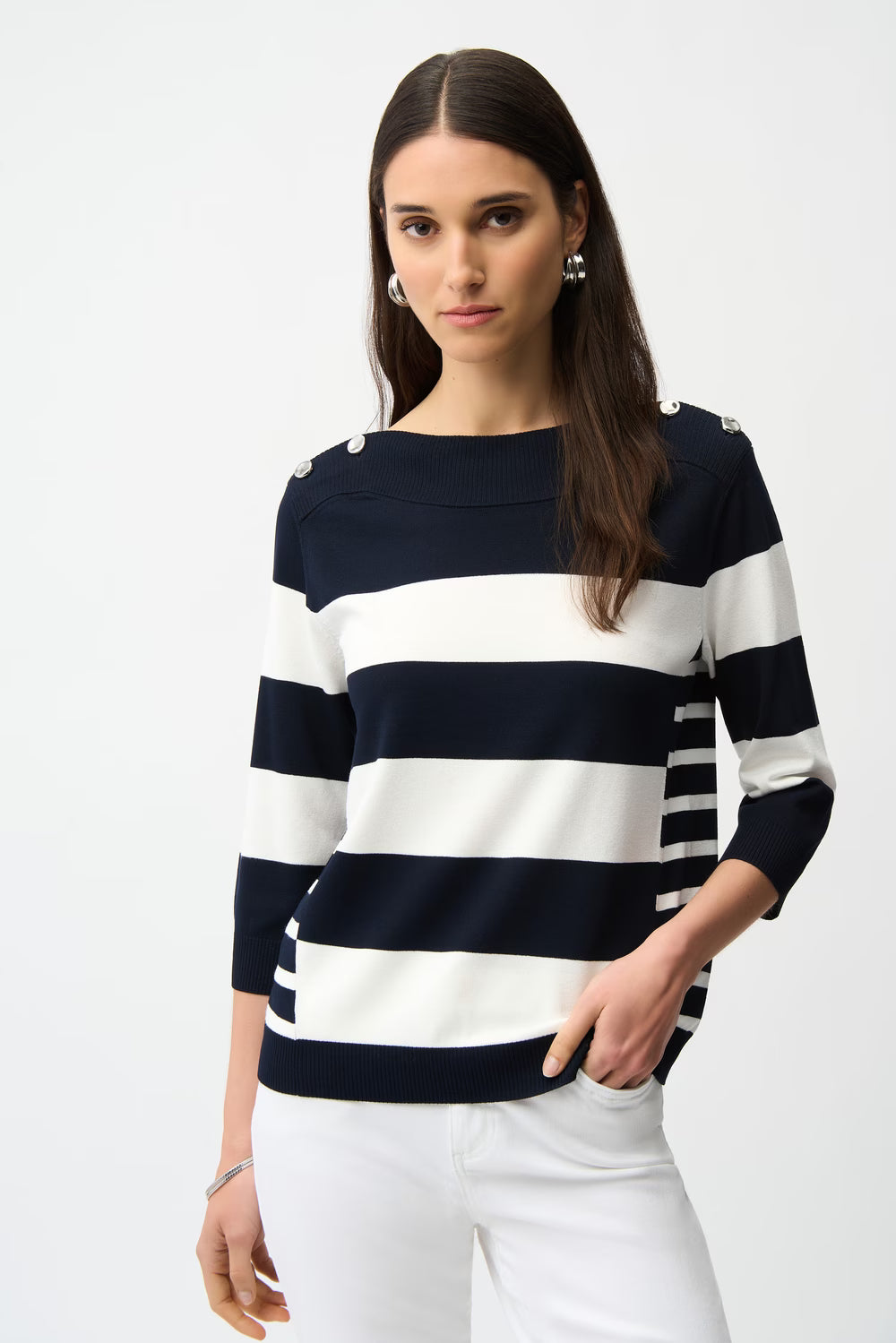 Navy Striped Sweater 261963