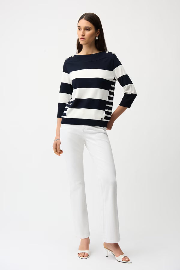 Navy Striped Sweater 261963