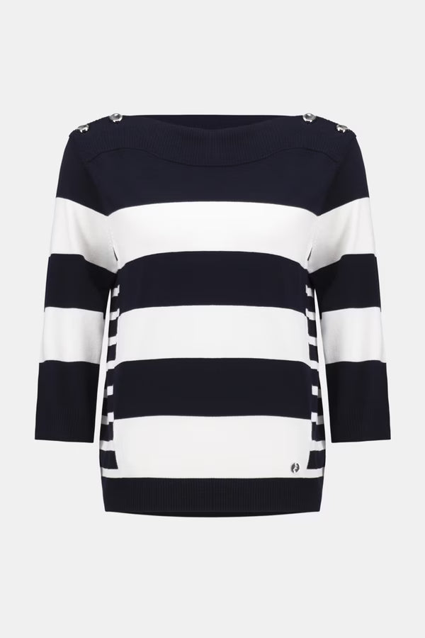 Navy Striped Sweater 261963