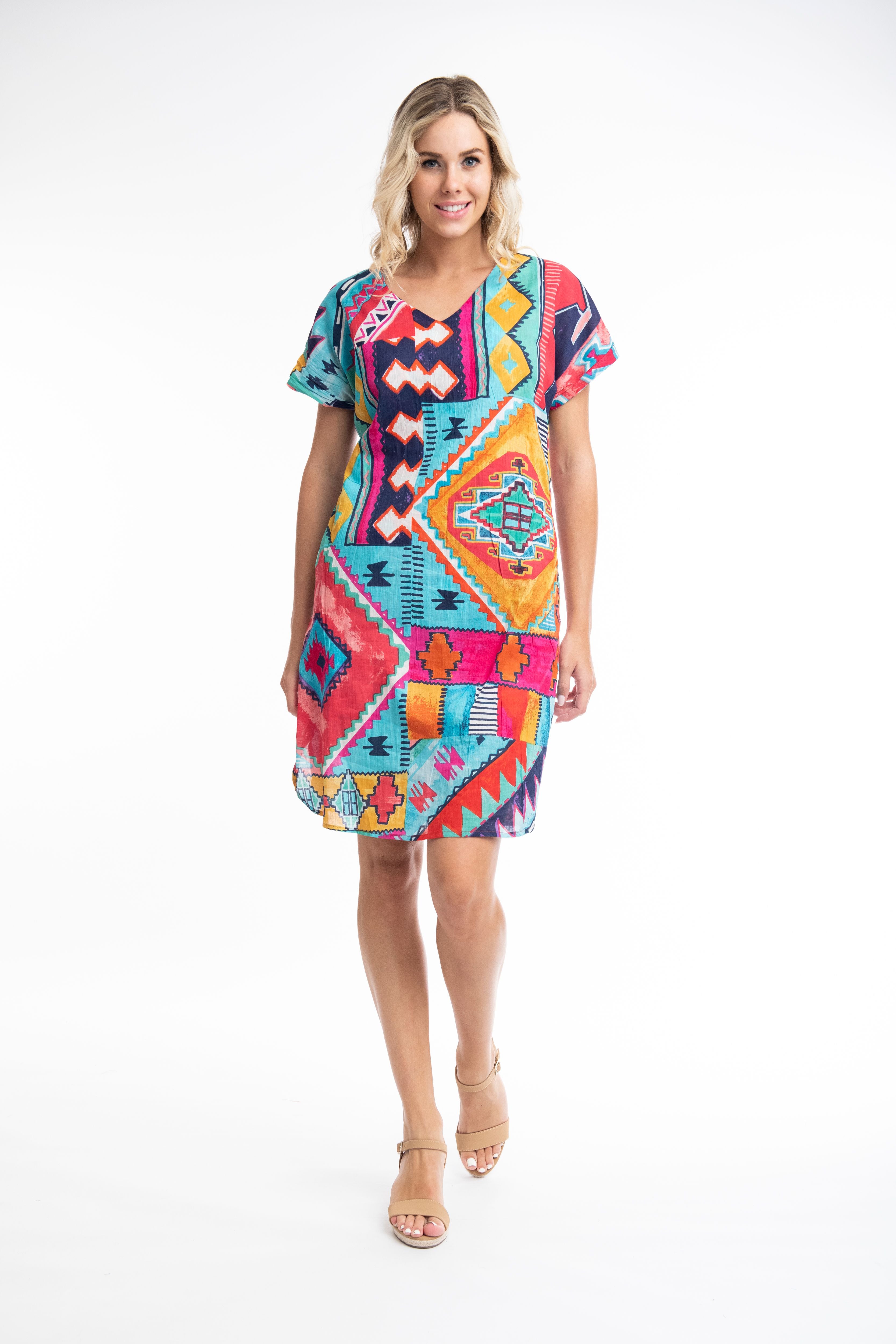 Zio Red Reversible Shift Dress 41018