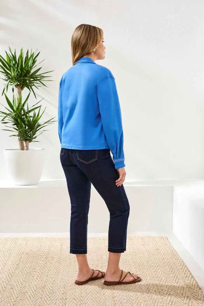 Snap Front Jacket W Embroidery 3041O-2020W