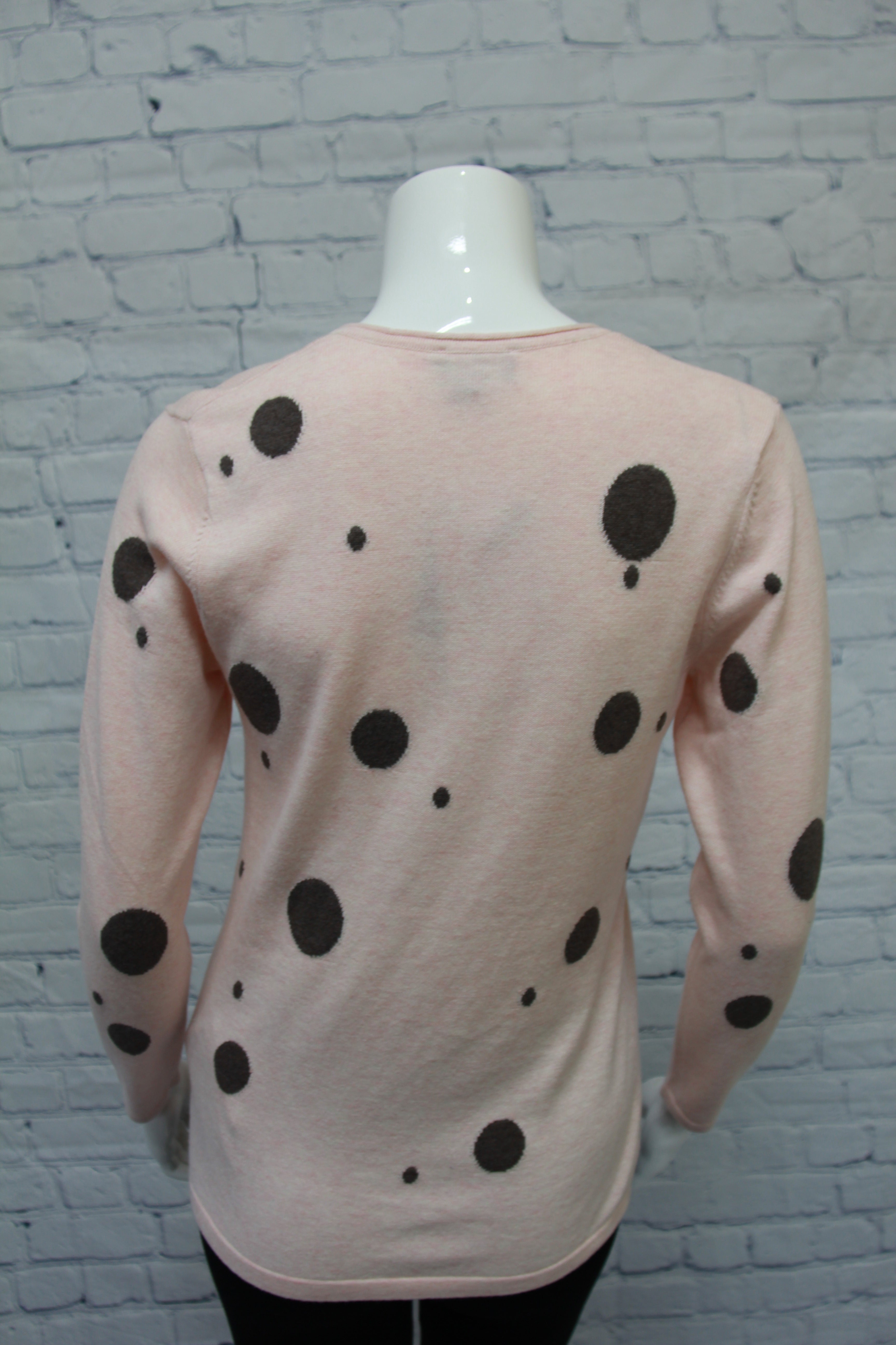 V-Neck Sweater Polka Dot