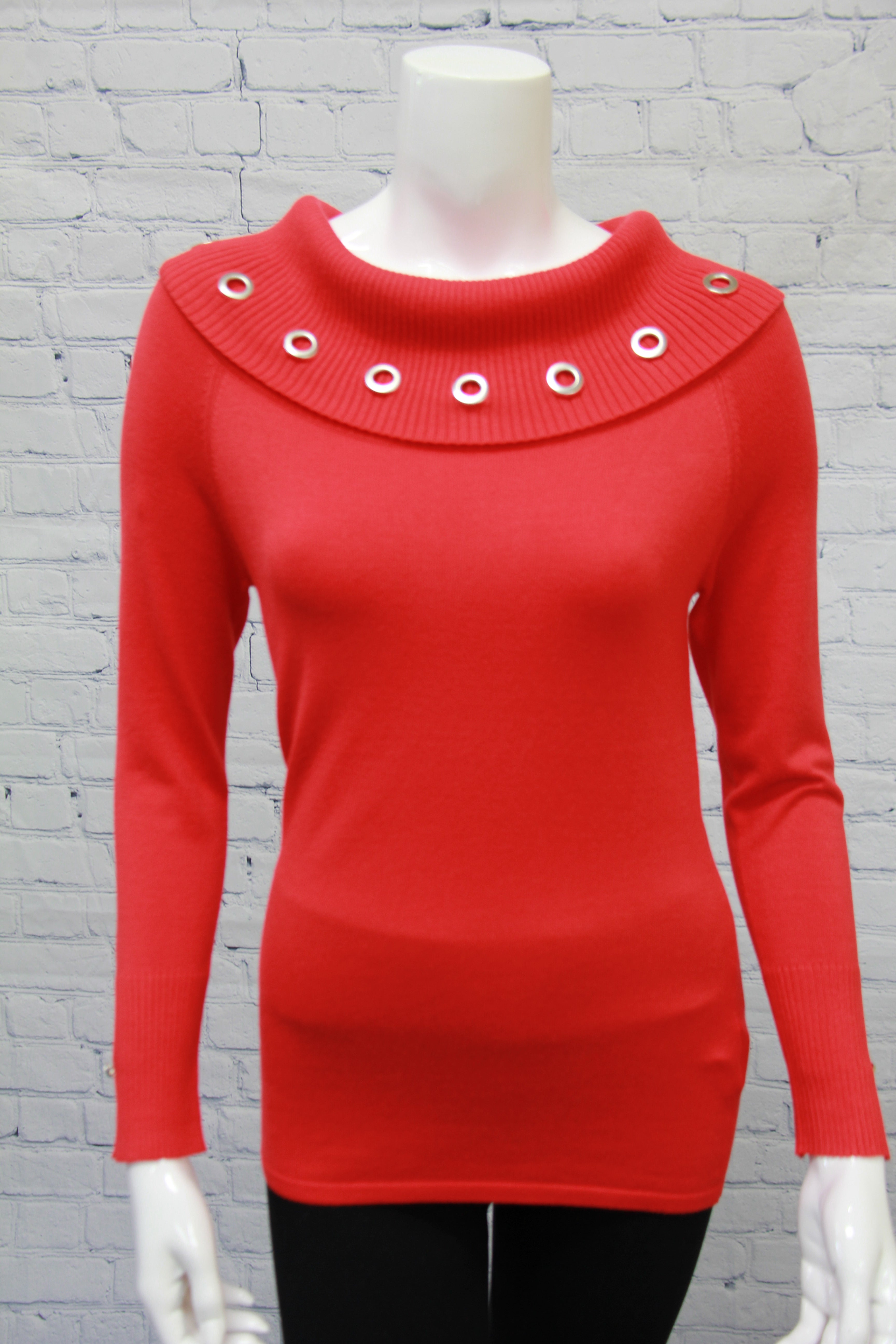 Sweater With Grommets