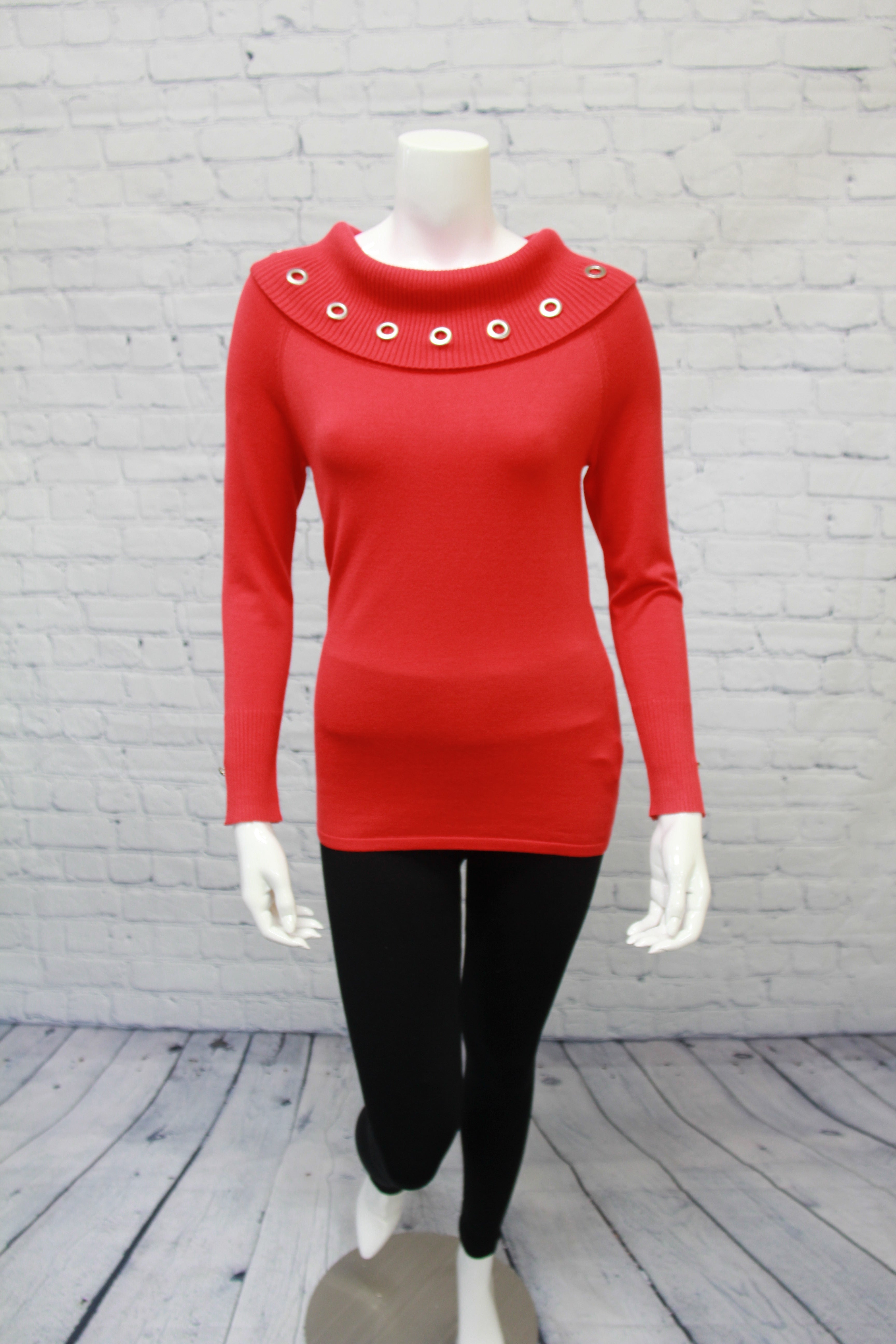 Sweater With Grommets