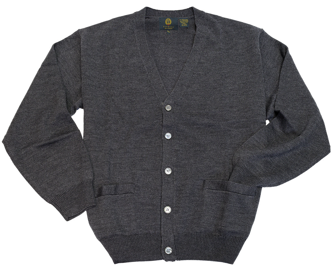 Basic Cardigan 100% Merino Wool 255610