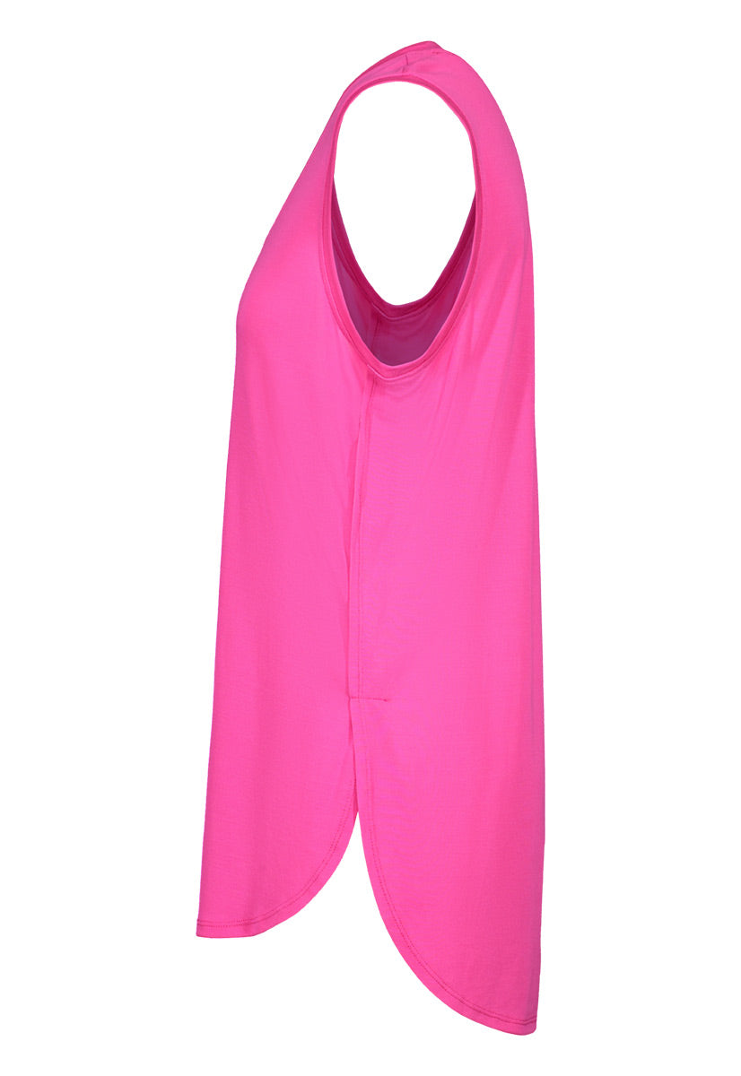 V Neck Tank With Side Slit *COLOURS*