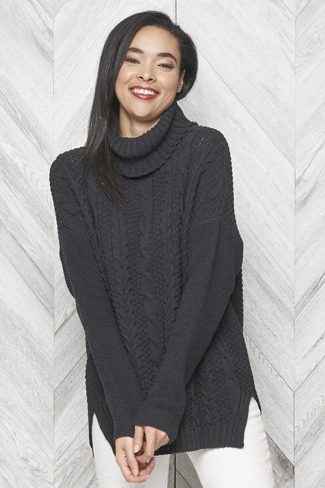 Emily Eco Cotton Turtleneck  85128