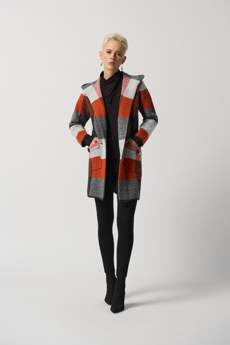 Plaid Jacquard Coat 233950