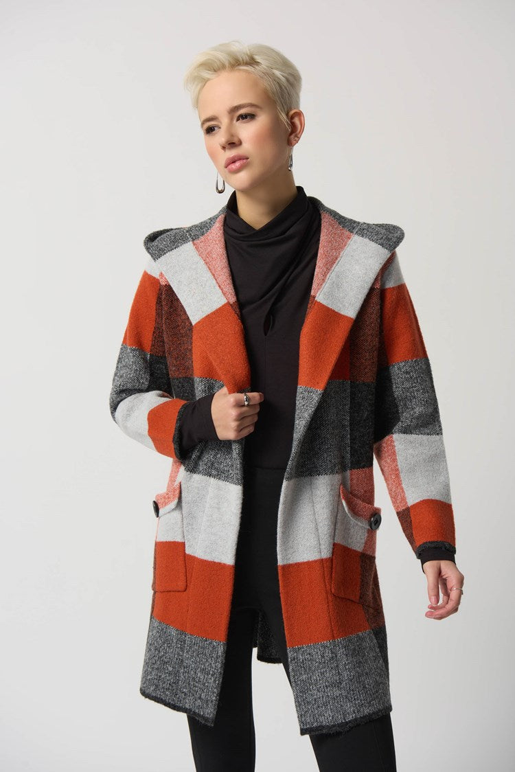 Plaid Jacquard Coat 233950
