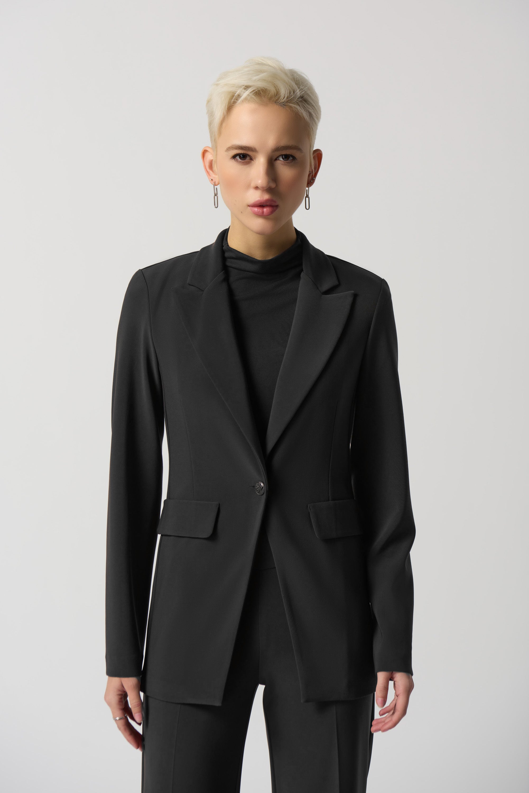 Notched Collar Blazer 233039