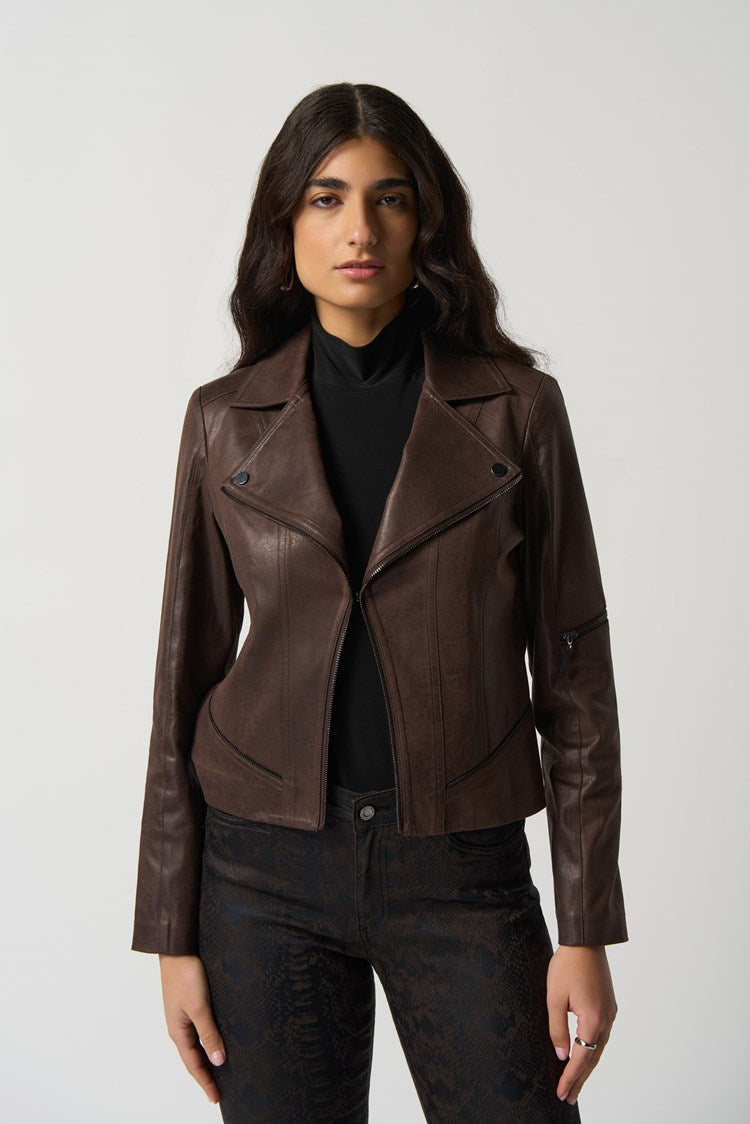 Suede Moto Jacket 233969