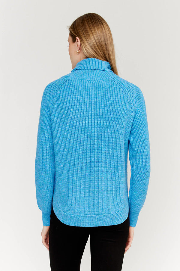 Ribbed Mock Neck Sweater Style Ew31040