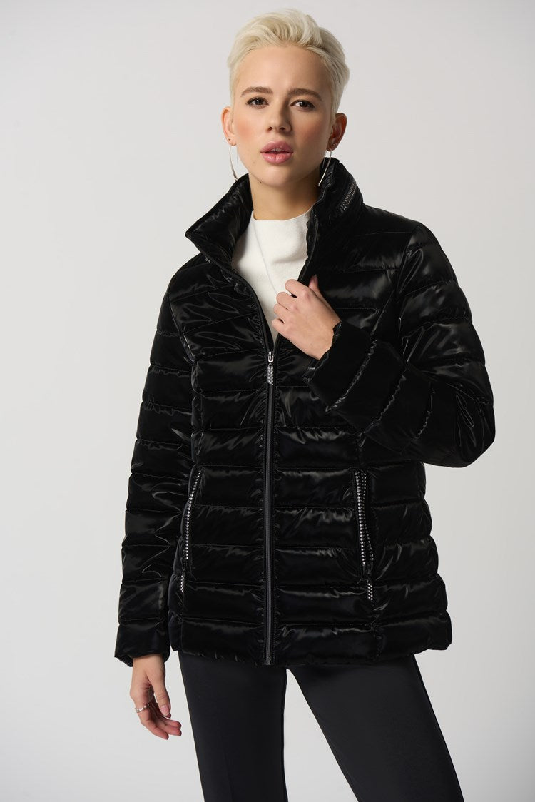 Metallic Puffer Jacket 233967