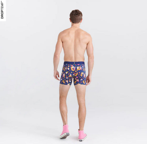 DropTemp™ Cooling Cotton Boxer Brief / Banana Split- Navy