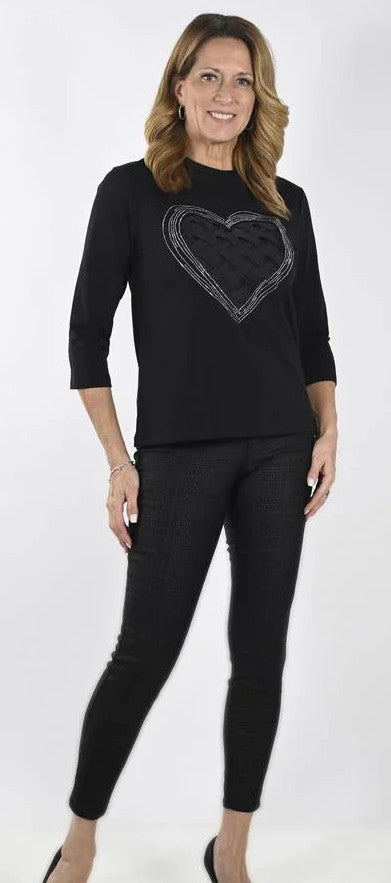 Charcoal Plaid Pant 233898