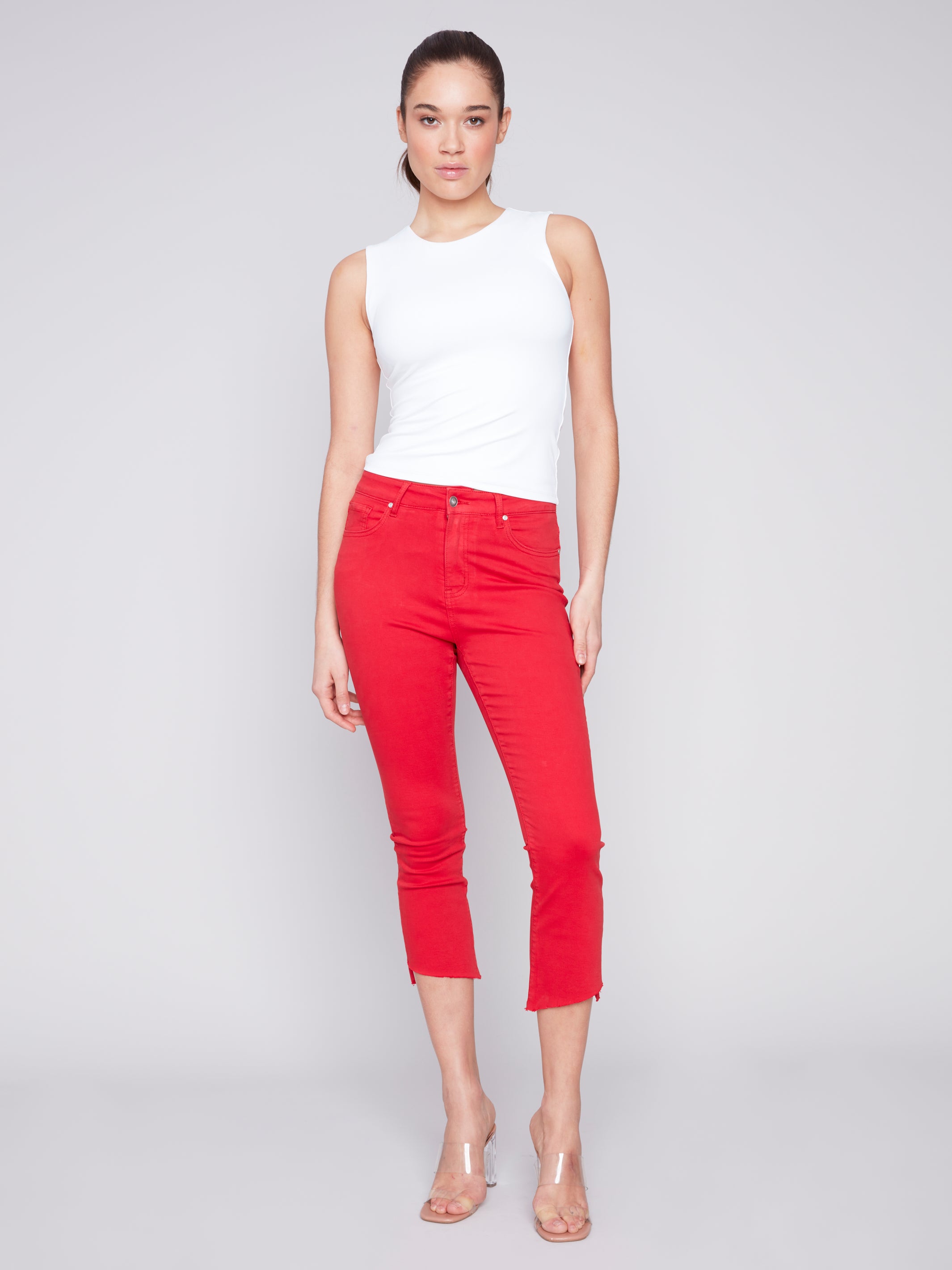 Bell Bottom Raw Edge Hem C5466/618C