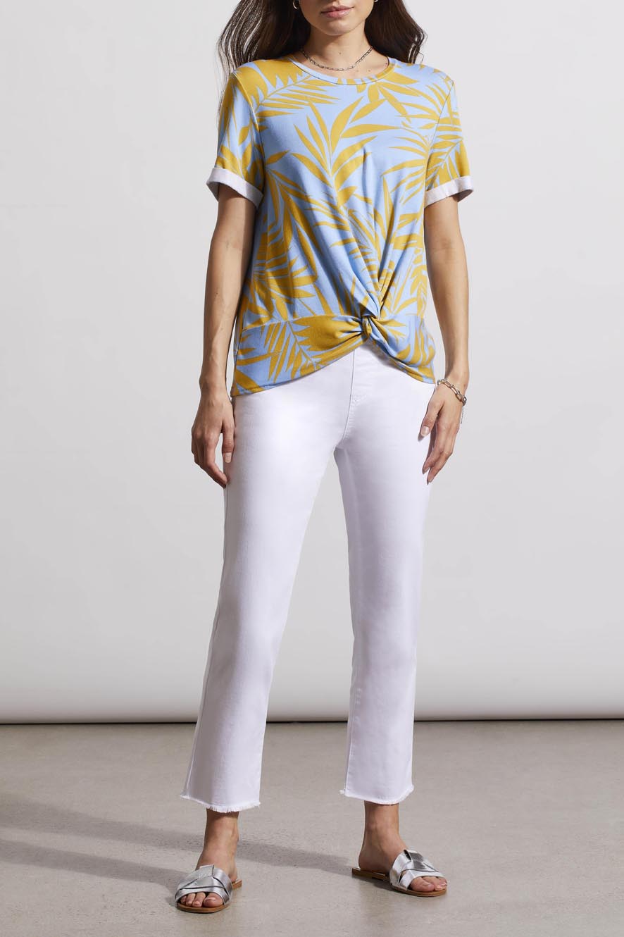 T-Shirt With Faux Knot Detail 7702O-1567