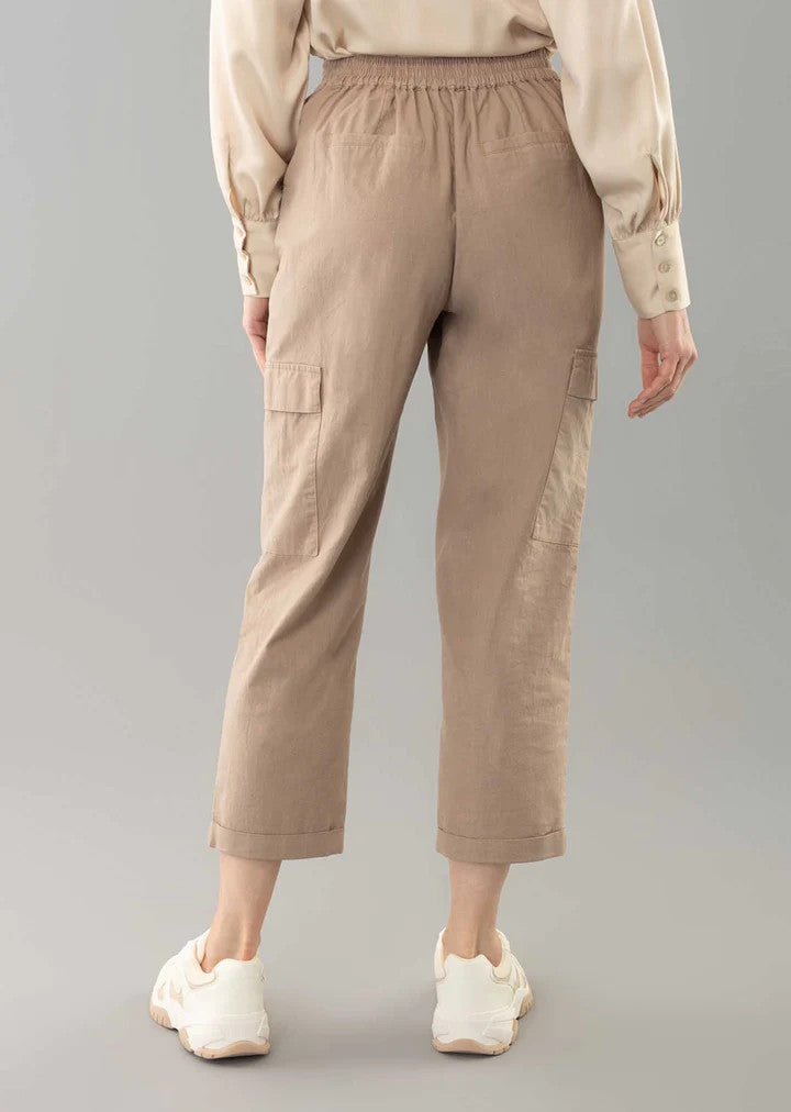 Dominica 26" Cargo Style Linen Pant 11211081