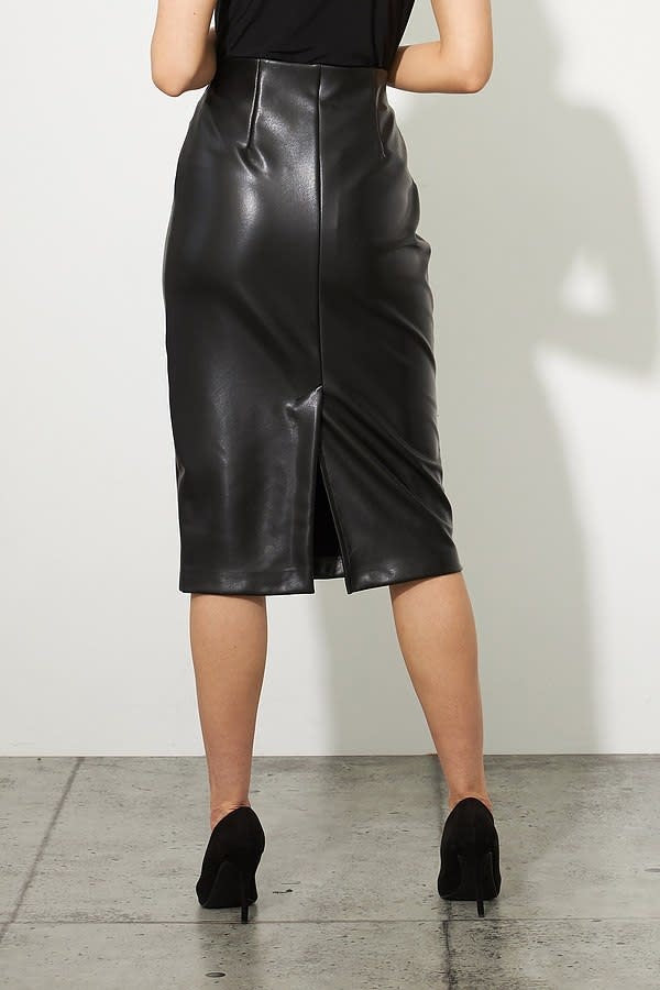Faux Leather Pencil Skirt Style 223310
