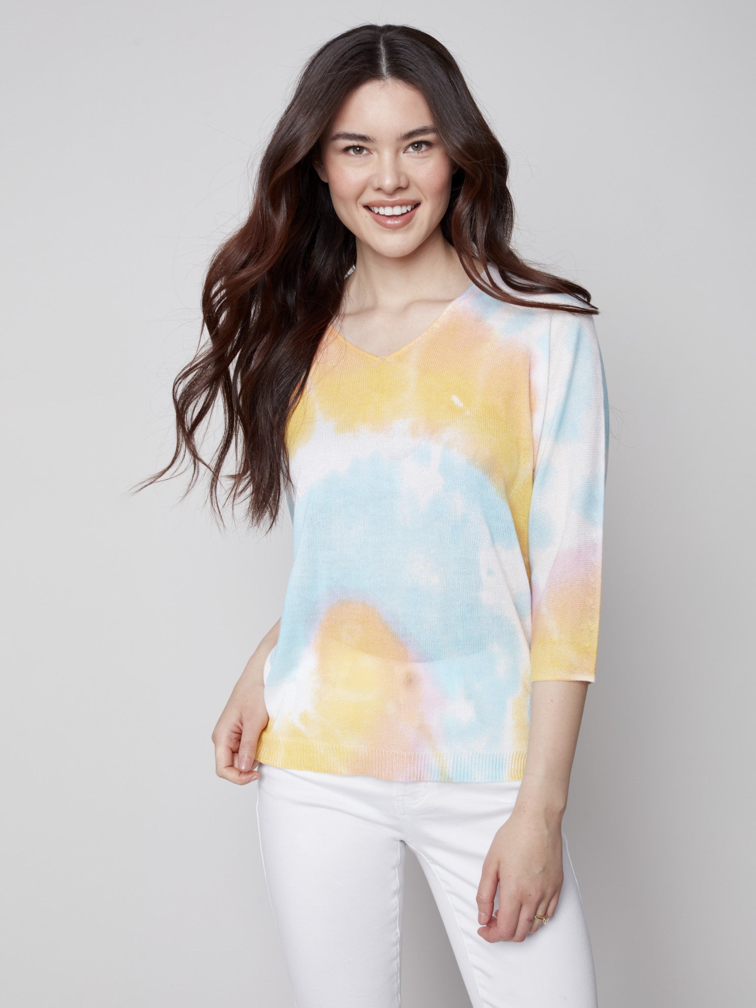 Printed Dolman Sweater C2219X