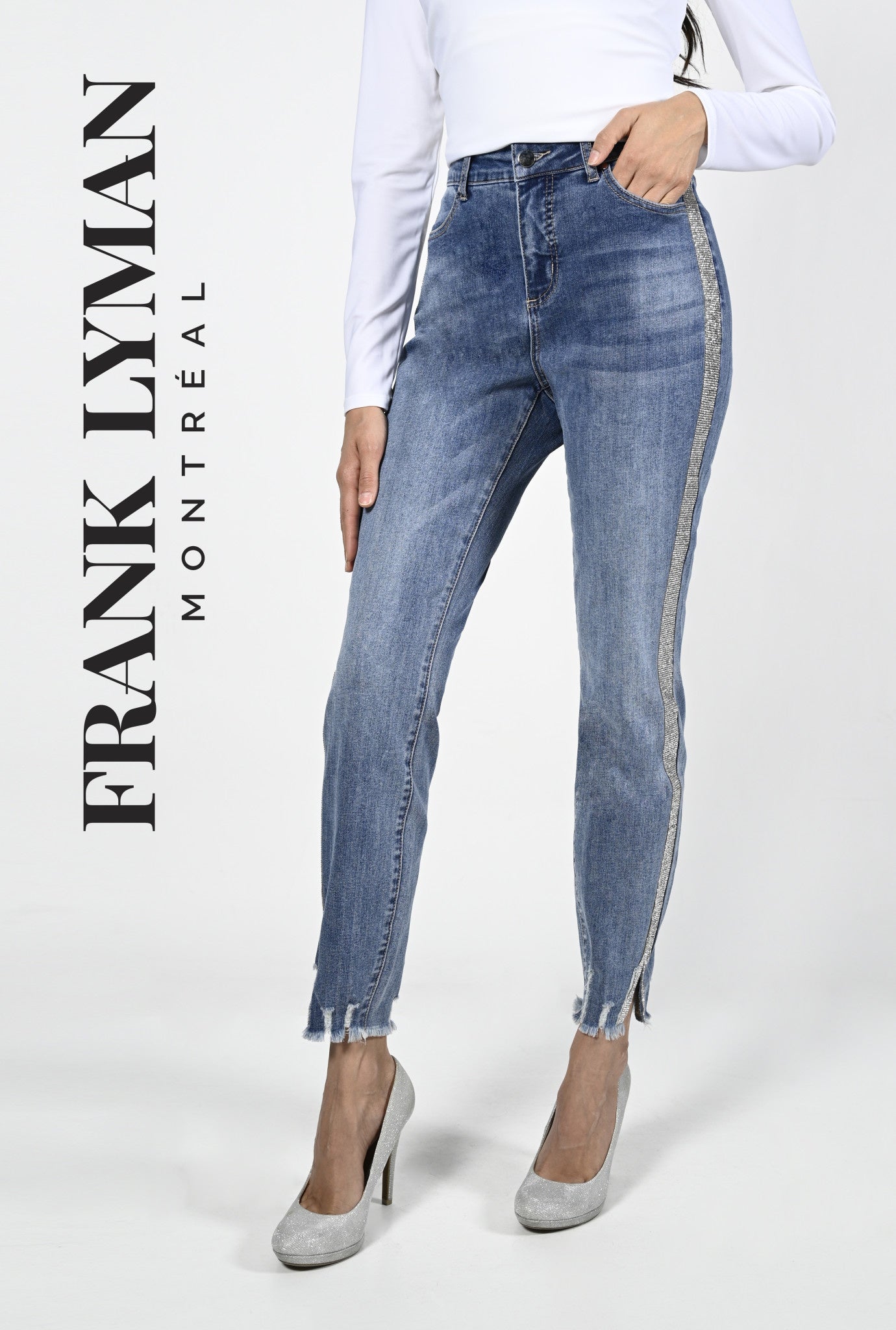 Sparkled Denim Woven Pant 224531