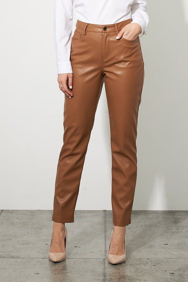 Faux Leather Pants Style 223921