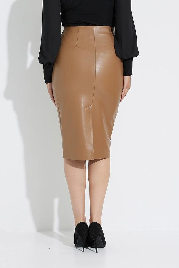Faux Leather Pencil Skirt Style 223310