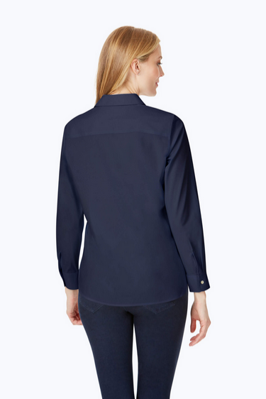 Non Iron Kylie Blouse Navy 187961332