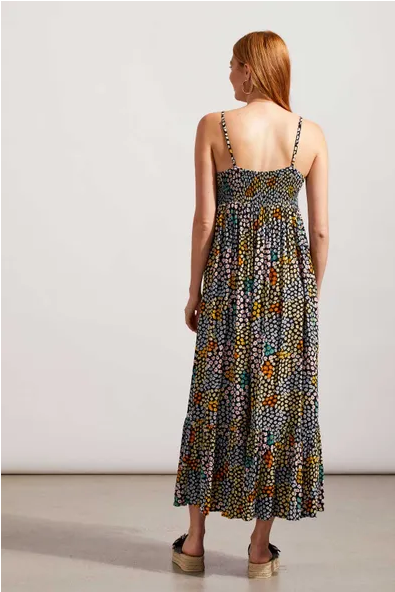 Ditzy Floral Print Maxi Dress 7664O